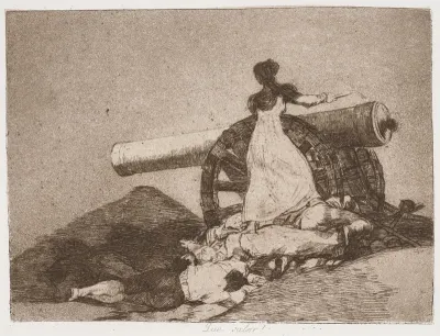 What Courage! (Que valor!) from the series Los desastres de la guerra