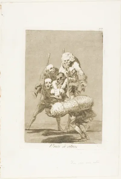 What One Does to Another, plate 77 from Los Caprichos