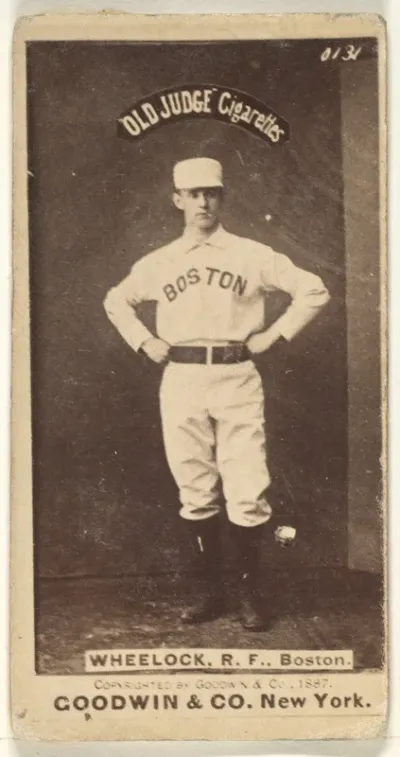 Wheelock, Right Field, Boston, from the Old Judge series (N172) for Old Judge Cigarettes