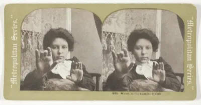 Which is the Largest Hand?, No. 833 from the series "Metropolitan Series"