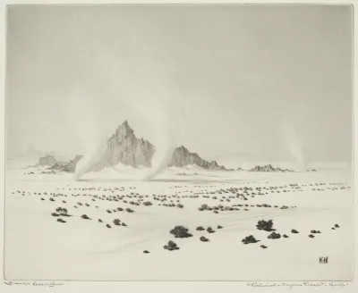 Whirlwinds, Mojave Desert, California (no.3)