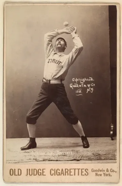 White, 3rd Base, Detroit, from the series Old Judge Cigarettes