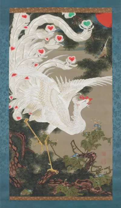 White phoenix and old pine
