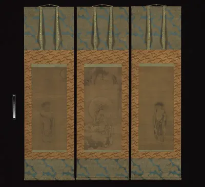 White-Robed Kannon, Kanzan, and Jittoku