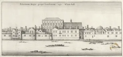 Whitehall te Londen, gezien vanaf de Theems