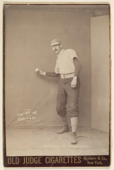 Whitney, Pitcher, Washington, from the series Old Judge Cigarettes
