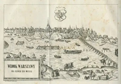 Widok Warszawy na końcu XVI wieku