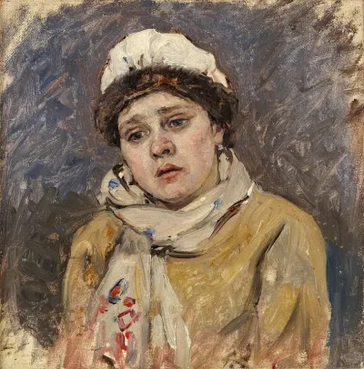Wife of the bearded archer (Etude for the picture morning of the execution of the Strelitz," 1881)"