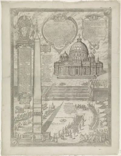 Wijding van het kruis op de Vaticaanse Obelisk