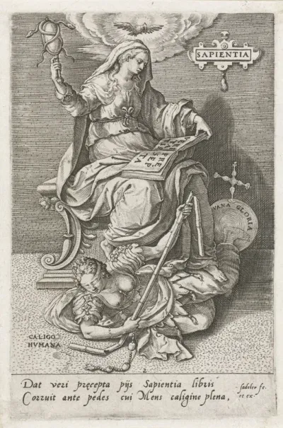 Wijsheid (Sapientia) overwint Menselijke Verbijstering (Caligo Humana)