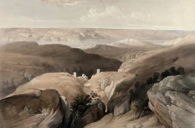 Wilderness of Engedi, with the monastery of St