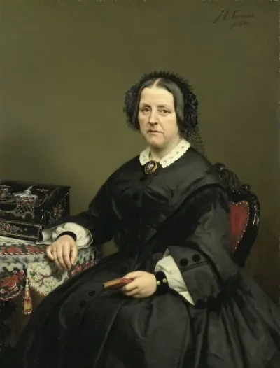Wilhelmina Margaretha van den Bosch (1807-74). Echtgenote van Gerard Johan Verloren van Themaat