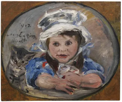 Wilhelmine mit Katze Mizelonde