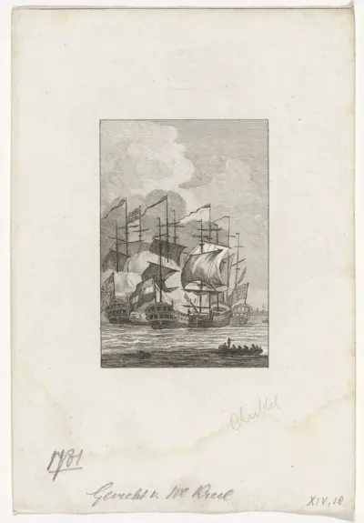 Willem Crul in gevecht met de Engelsen, 1781