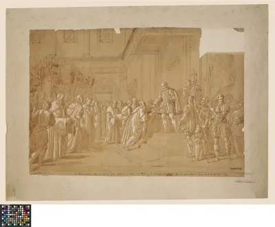 Willem de Zwijger aanvaardt het zwaard van het gezag en de Unie van Utrecht