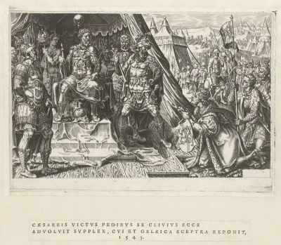 Willem II van Gelre onderwerpt zich aan het gezag van keizer Karel V, 1543