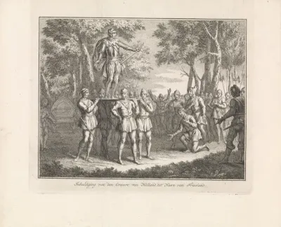 Willem III gehuldigd als heer van Friesland, 1328