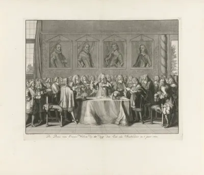 Willem III wordt ingezworen als stadhouder, 1672