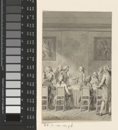 Willem V neemt voor het eerst zitting in de Raad van State, 1763
