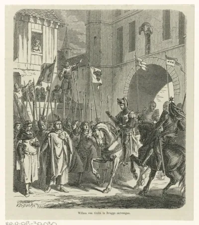 Willem van Gulik te Brugge ontvangen in mei 1302