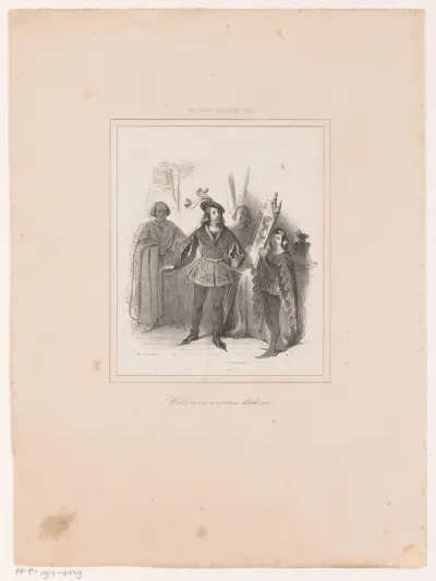 Willem van Nieuwen in de kleren van Filips de Goede