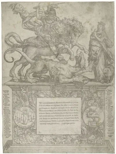 Willem van Oranje als Sint-Joris, ca. 1577