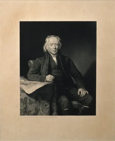 William Allen. Line engraving by H. C. Shenton after H. P. Briggs
