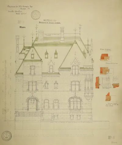 William Borden Residence, Chicago, Illinois, South Elevation