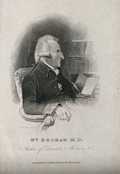 William Buchan. Line engraving by J. Mills, 1803, after A. Mills