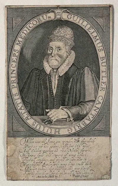 William Butler. Line engraving by S. de Passe, 1620