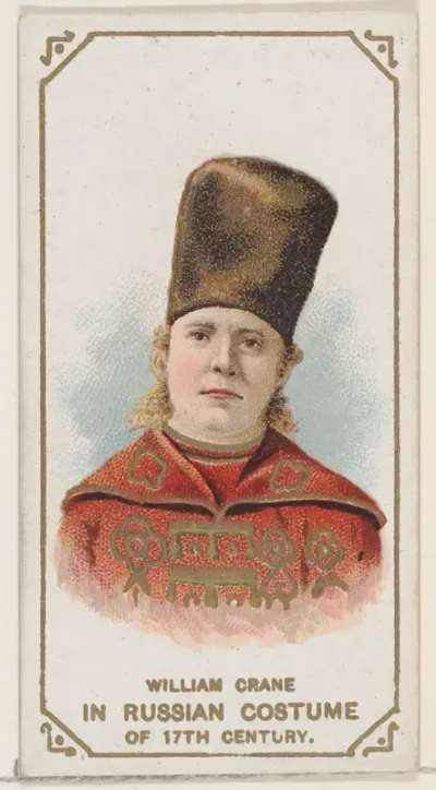 William Crane in a Russian Costume of the 17th Century, from the set Actors and Actresses, First Series (N70) for Duke brand cigarettes