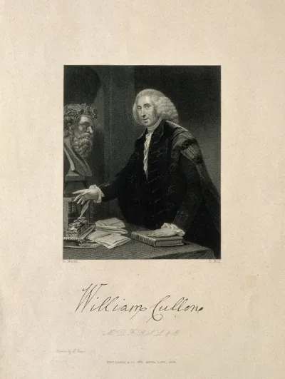 William Cullen. Stipple engraving by F. Holl after D. Martin