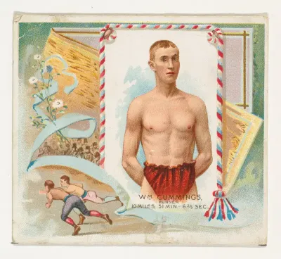 William Cummings, Runner, from World's Champions, Second Series (N43) for Allen & Ginter Cigarettes