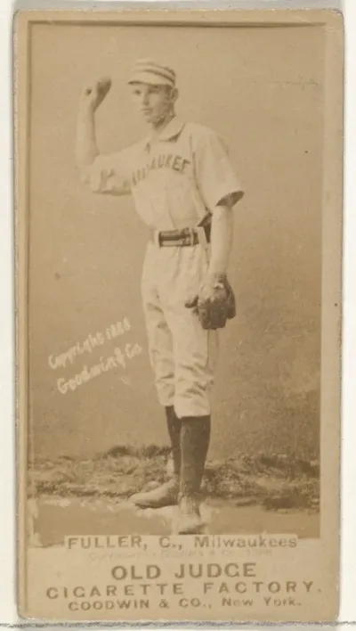 William E. "Will" Fuller, Catcher, Milwaukee, from the Old Judge series (N172) for Old Judge Cigarettes