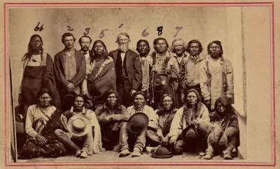 William F.M. Arny with Apache and Ute Chiefs