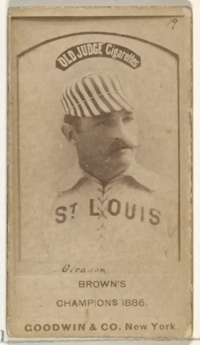 William G. "Bill" Gleason, St. Louis Browns, from the Old Judge series (N172) for Old Judge Cigarettes