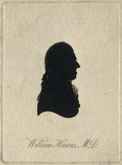 William Hawes. Aquatint silhouette, 1801