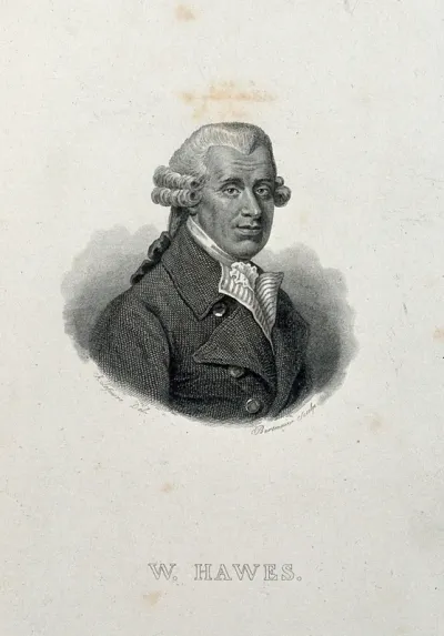 William Hawes. Line engraving by P. F. Bertonnier after A. Lefèvre