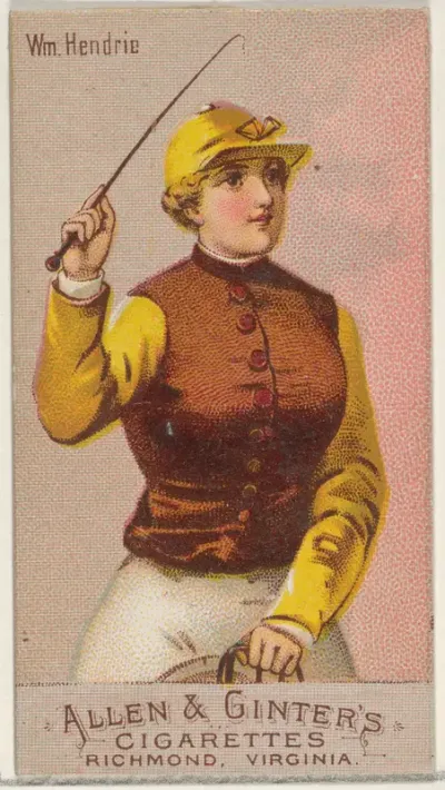 William Hendrie, from the Racing Colors of the World series (N22b) for Allen & Ginter Cigarettes