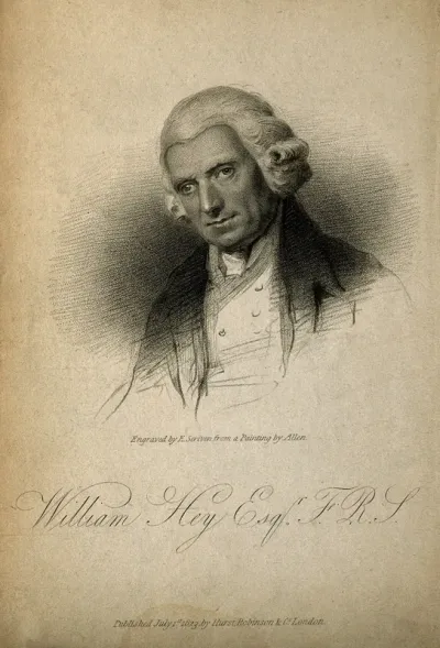 William Hey. Stipple engraving by E. Scriven, 1823, after Allen