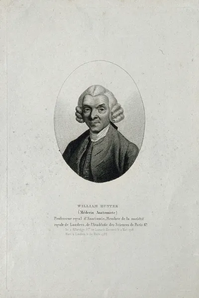 William Hunter. Stipple engraving by A. Tardieu after M. Chamberlin