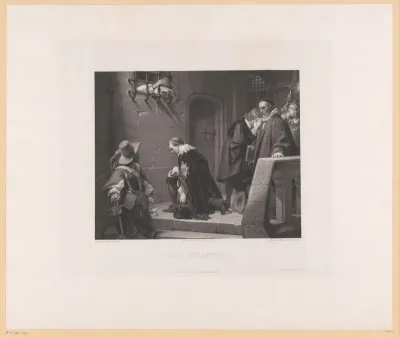 William Laud knielt voor de cel van Thomas Wentworth