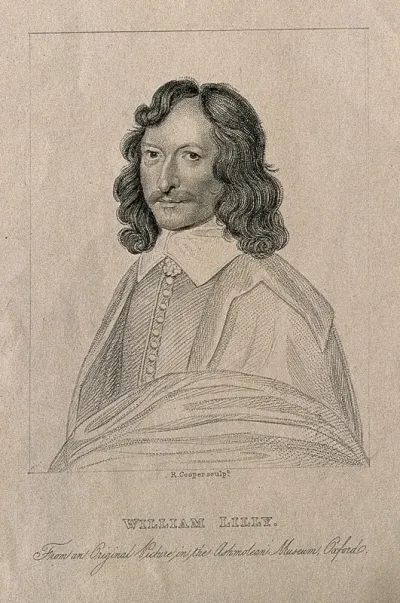 William Lilly. Stipple engraving by R. Cooper