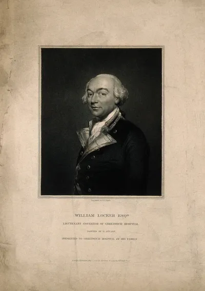 William Locker. Stipple engraving by H.T. Ryall, 1832, after G. Stuart