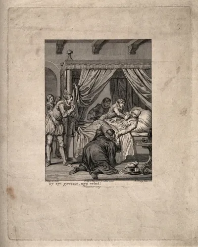 William of Orange on his sickbed in Rotterdam in August 1574