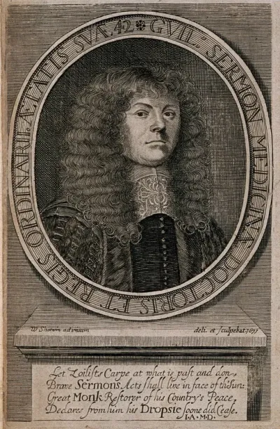 William Sermon. Line engraving, 1671, by W. Sherwin after himself