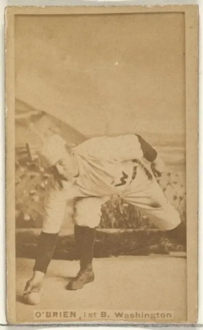 William Smith "Billy" O'Brien, 1st Base, Washington Nationals, from the Old Judge series (N172) for Old Judge Cigarettes