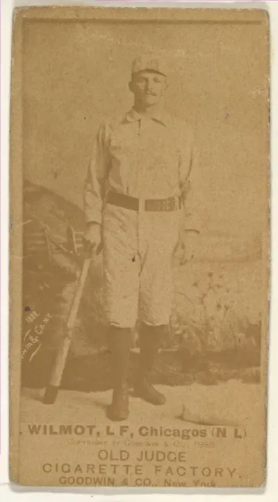 Wilmot, Left Field, Chicago, from the Old Judge series (N172) for Old Judge Cigarettes