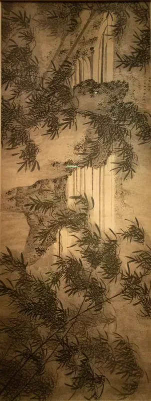 Windblown bamboo
