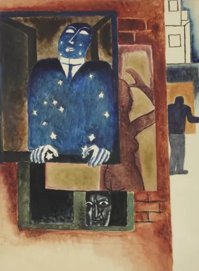 Window in the Night (study)